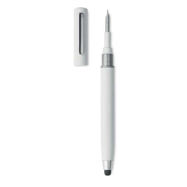 Set de curatare cu stylus TWS Cleanpen, alb