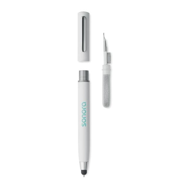 Set de curatare cu stylus TWS Cleanpen, alb