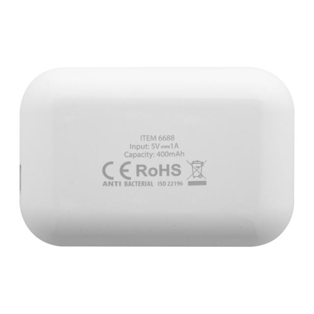 Casti bluetooth antibacteriene, alb