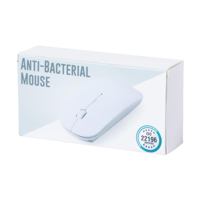 Mouse wireless antibacterian, alb