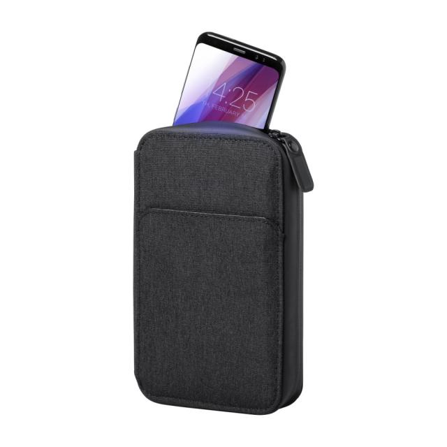 Organizator de calatorie cu protectie RFID, negru