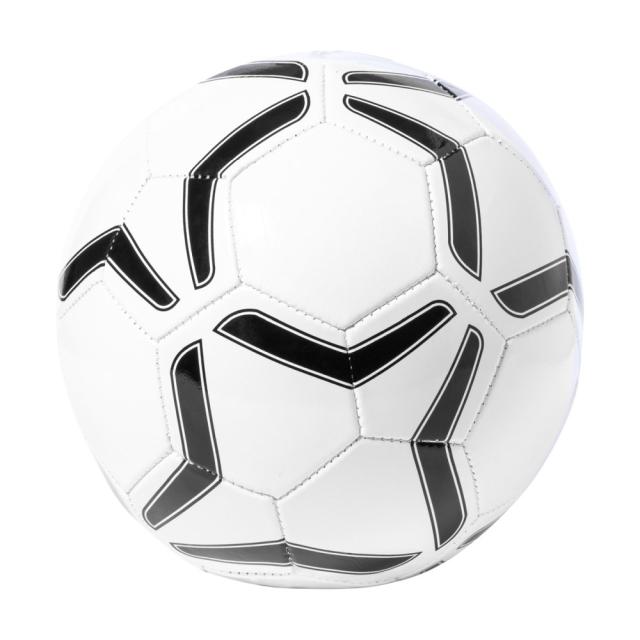 Minge de fotbal din inlocuitor piele si PVC, marimea 5, alb