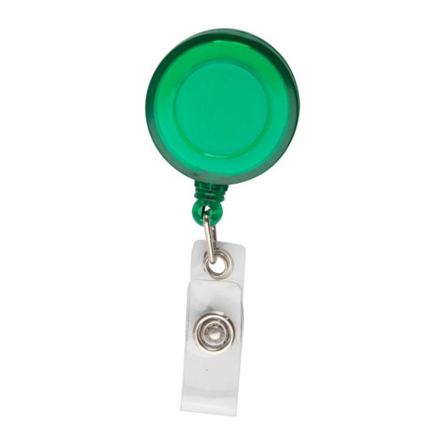 Suport ecuson telescopic cu capse si clips metalic, verde