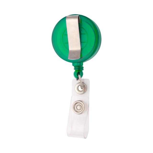 Suport ecuson telescopic cu capse si clips metalic, verde