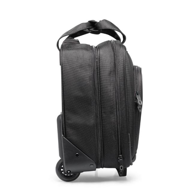 Trolley business Macau, cu buzunar laptop, 17 inch, negru