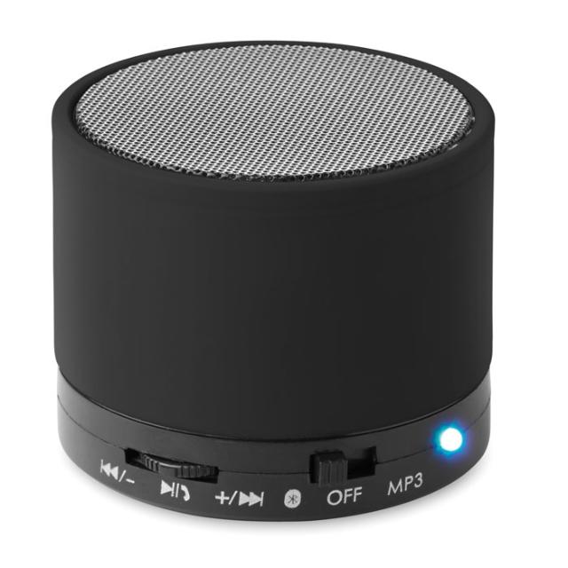 Boxa rotunda wireless, ABS, negru