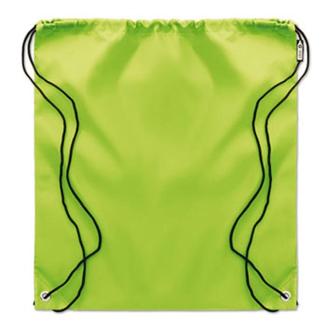 Sac cu cordon, 190T RPET, Shooppet, lime