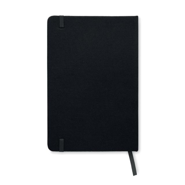 Notes A5, cu coperta RPET 600D, 80 pg, negru