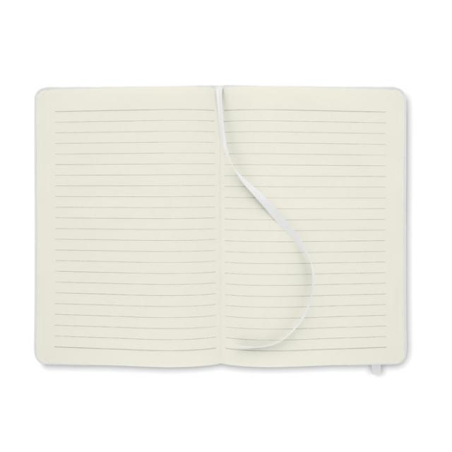 Notes A5, cu coperta RPET 600D, 80 pg, alb