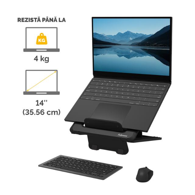 Suport laptop Fellowes Breyta, negru