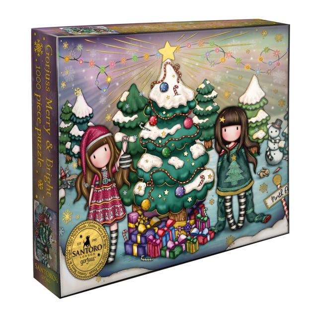 Puzzle 1000 piese, Gorjuss, Merry and Bright