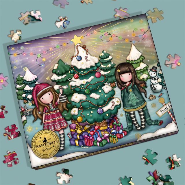 Puzzle 1000 piese, Gorjuss, Merry and Bright