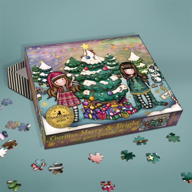 Puzzle 1000 piese, Gorjuss, Merry and Bright