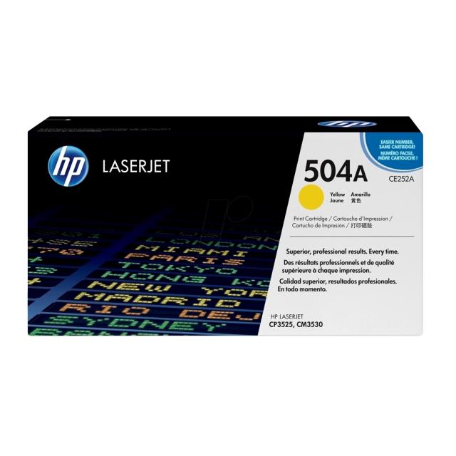 Toner original HP CE252A, 7000 pagini, galben