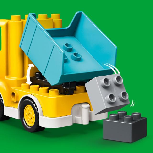 LEGO DUPLO, Camion si excavator pe senile, numar piese 20, varsta 2+