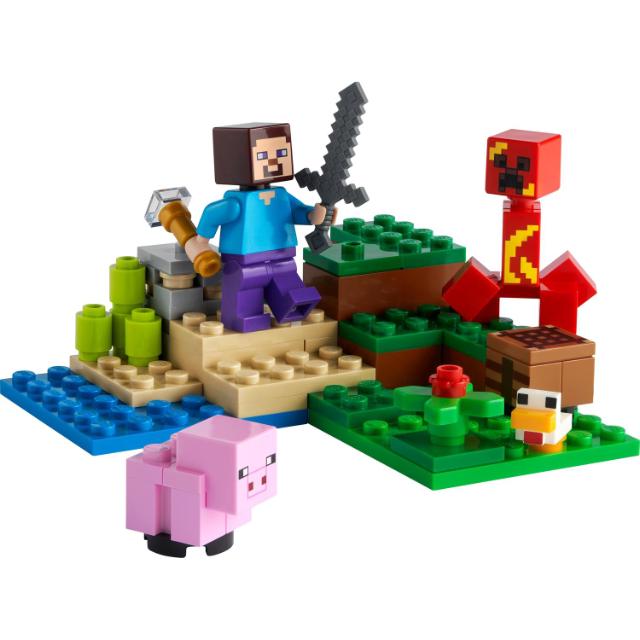 LEGO Minecraft, Ambuscada Creeper, numar piese 72, varsta 7+