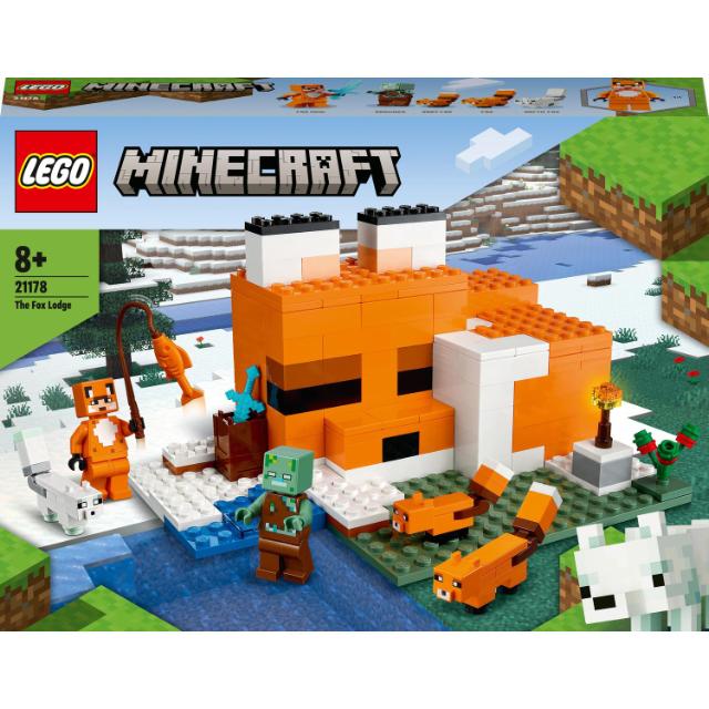 LEGO Minecraft, Vizuina vulpilor, numar piese 193, varsta 8+