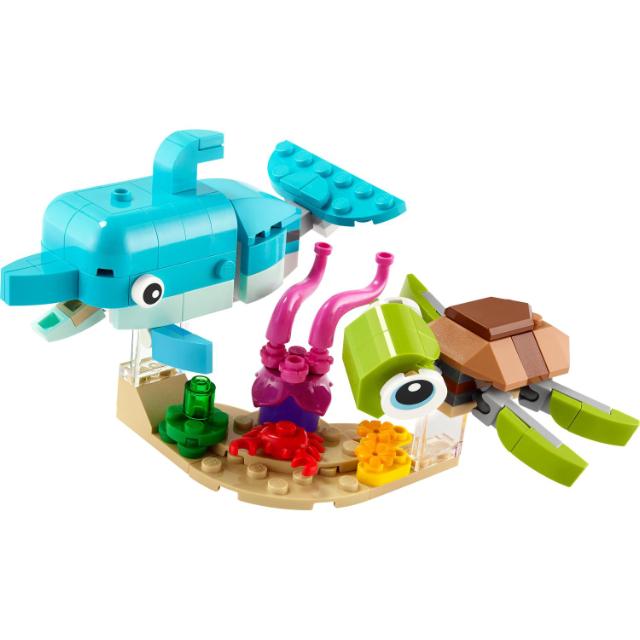 LEGO Creator, Delfin si broasca testoasa, numar piese 137, varsta 6+