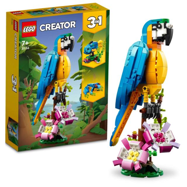 LEGO Creator, Papagal exotic, numar piese 253, varsta 7+