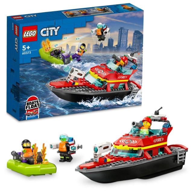 LEGO City, Barca de salvare a pompierilor, numar piese 144, varsta 5+