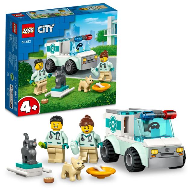 LEGO City, Ambulanta veterinara, numar piese 58, varsta 4+