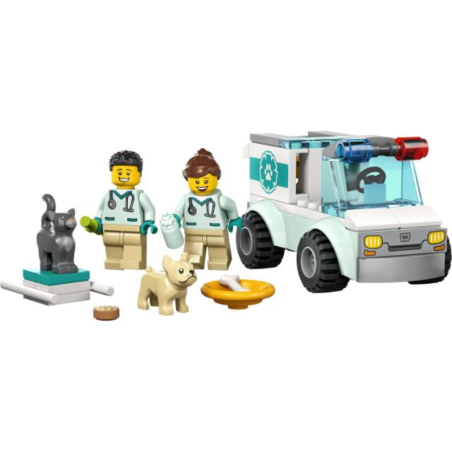 LEGO City, Ambulanta veterinara, numar piese 58, varsta 4+