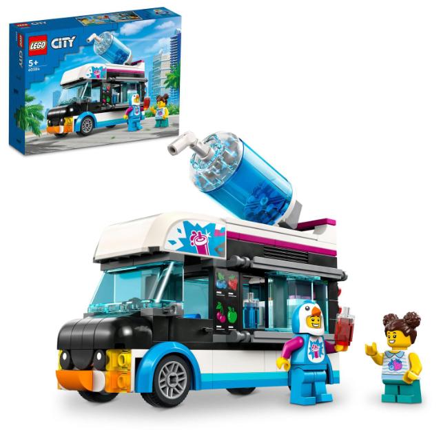 LEGO City, Camioneta-pinguin cu granita, numar piese 194, varsta 5+