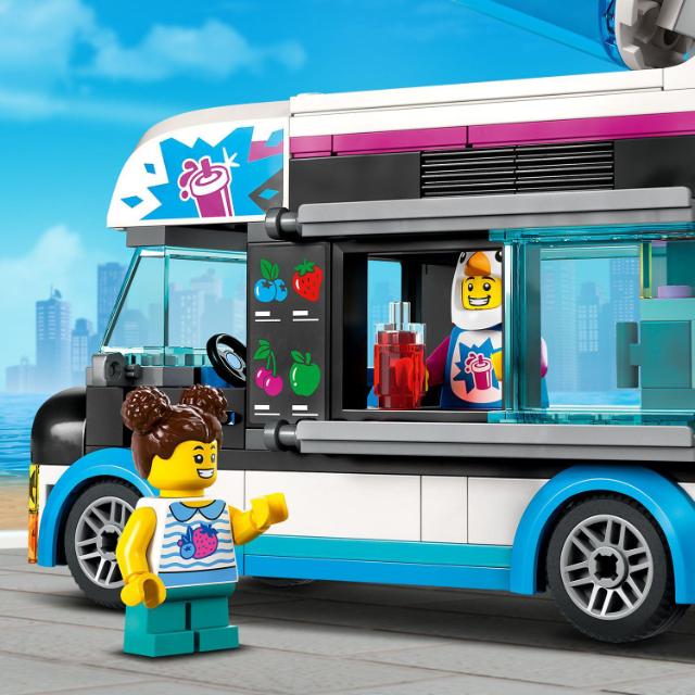 LEGO City, Camioneta-pinguin cu granita, numar piese 194, varsta 5+