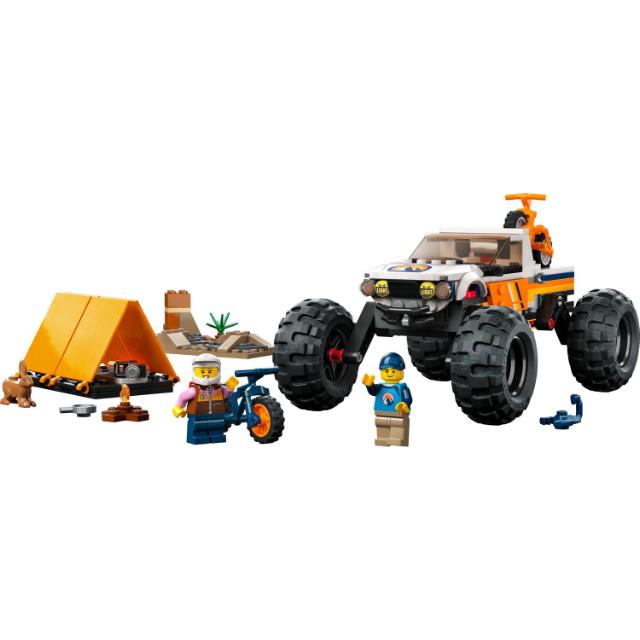 LEGO City, Aventuri off road cu vehicul 4x4, numar piese 252, varsta 6+