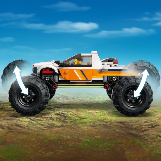 LEGO City, Aventuri off road cu vehicul 4x4, numar piese 252, varsta 6+