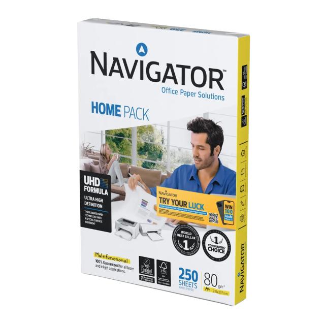 Hartie copiator Navigator Home Pack, A4, 80g, 250 coli/top, 10 topuri/cutie