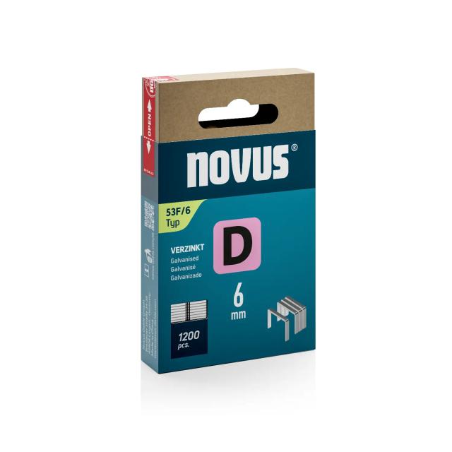 Capse Novus din sarma plata D 53F/6, 1200 bucata/cutie