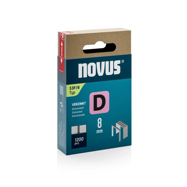 Capse Novus din sarma plata D 53F/8, 1200 bucata/cutie