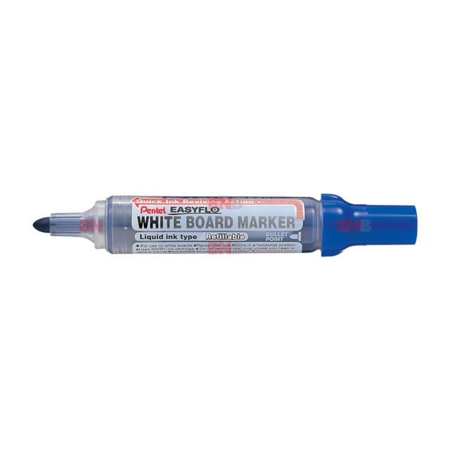 Marker pentru tabla Pentel Easyflo, varf rotund 6 mm, rosu