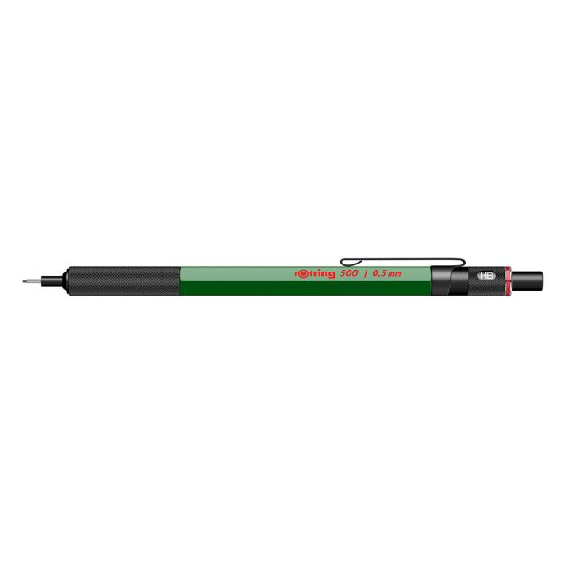 Creion mecanic Rotring 500, 0.5 mm, corp verde