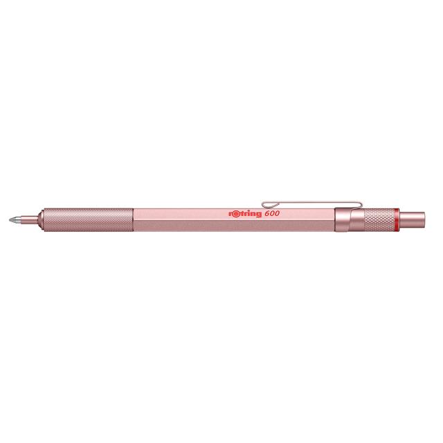 Pix cu mecanism Rotring 600, placat cu aur roz