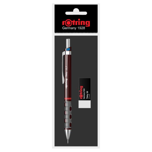 Set creion mecanic Rotring Tikky 0.7 mm + radiera, diverse culori