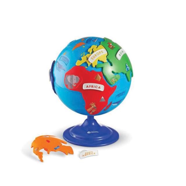 Puzzle Glob Pamantesc, 20 cm