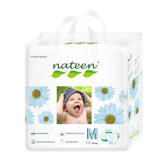 Scutece ecologice Nateen Premium Line Nr. 3 6-10 kg, 18 bucati/pachet