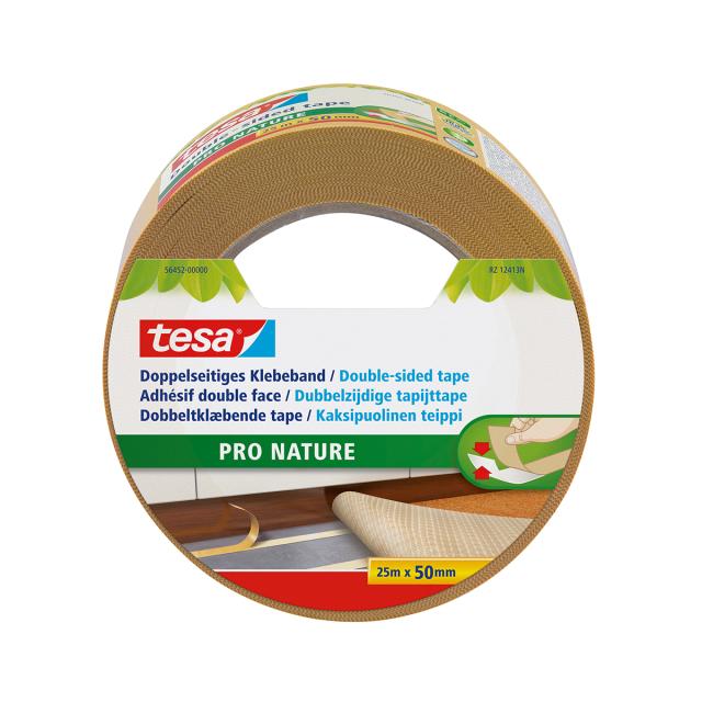 Banda dublu adeziva TESA Ecologo Pro Nature, 25m x 50mm, alb