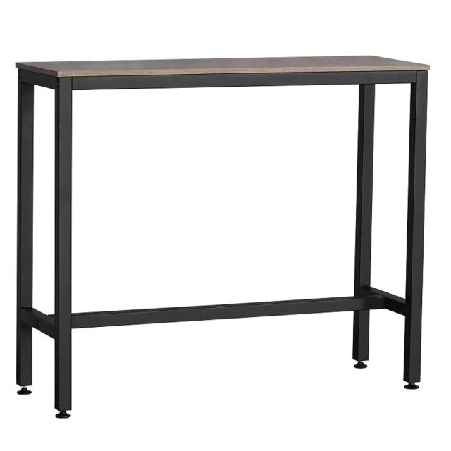 Masa bar UnicSpot Hogland, negru si stejar antichizat, 120x40x100 cm