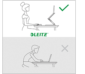 Leitz Ergo laptop stand posture